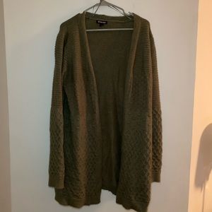 Olive Green Long Sweater
